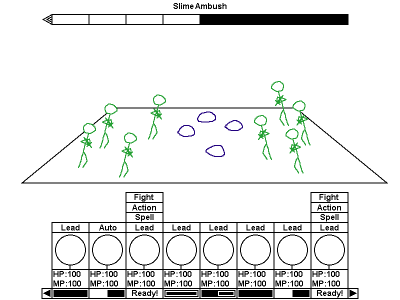 A rough sketch for the Multi-Turn-Based Battle System